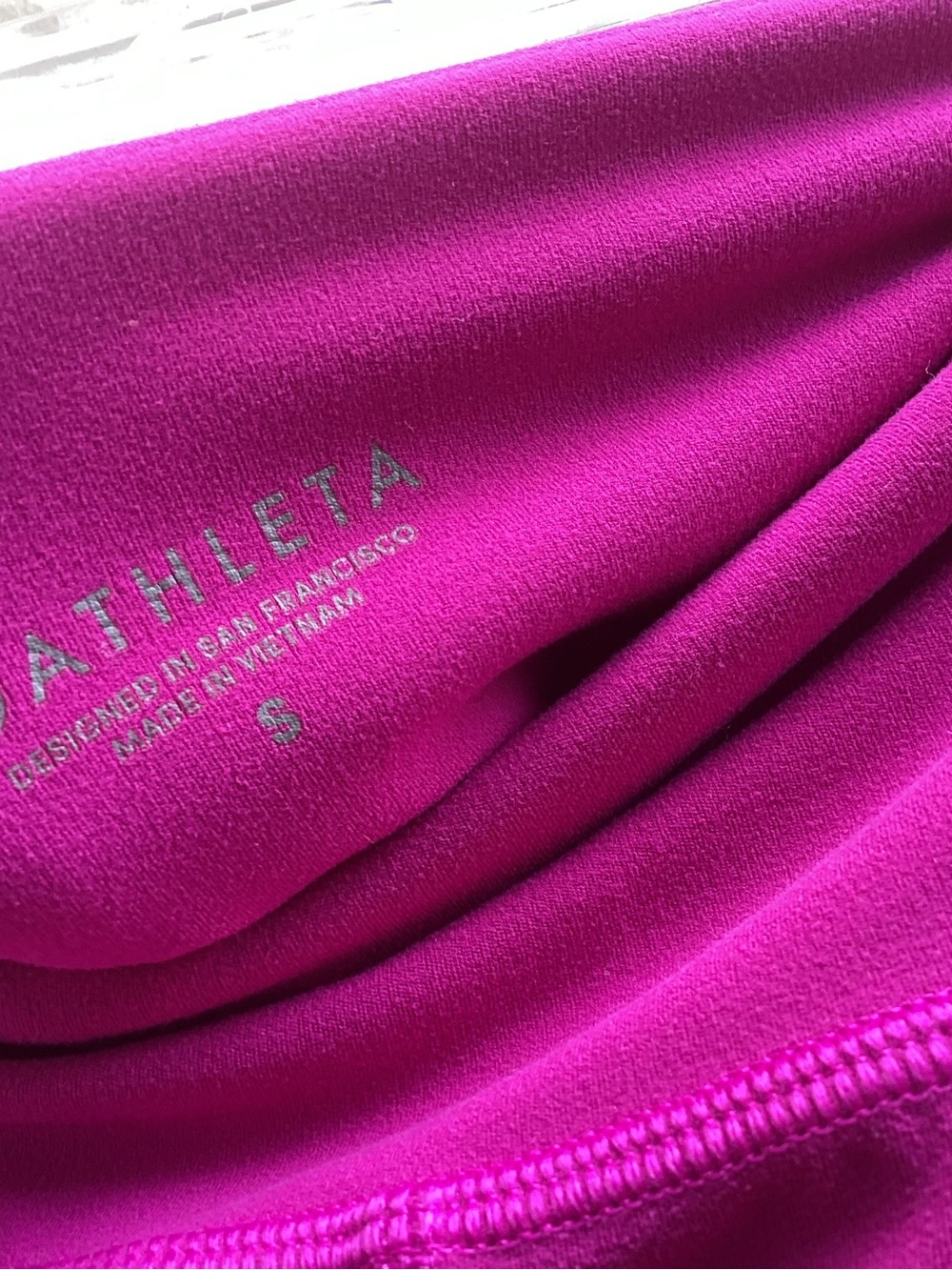 Athleta Magenta/Pink athletic Leggings, size small - Picture 5 of 7